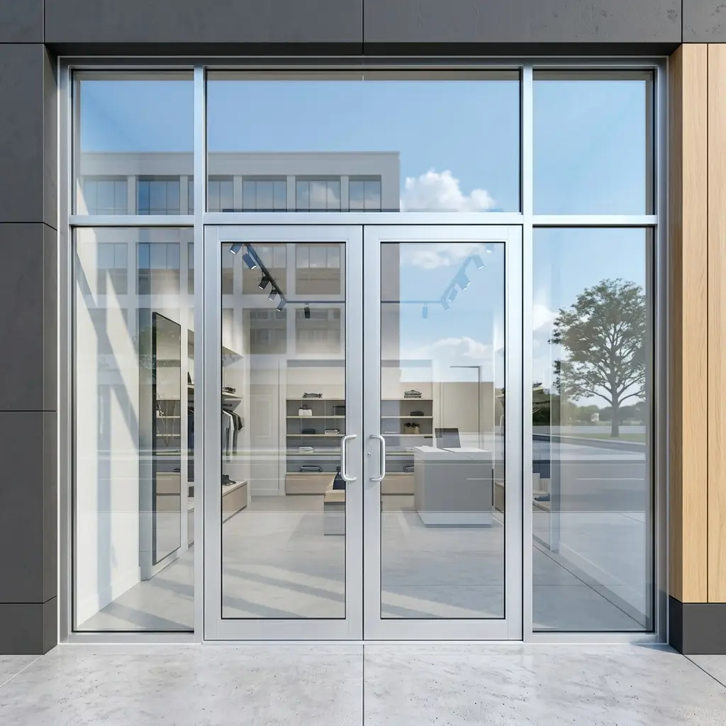 Commercial Glass Door Installation Services by Victoria Garage Door Services