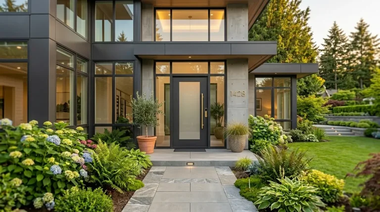 Modern home front entry doors installed by Victoria Door Services
